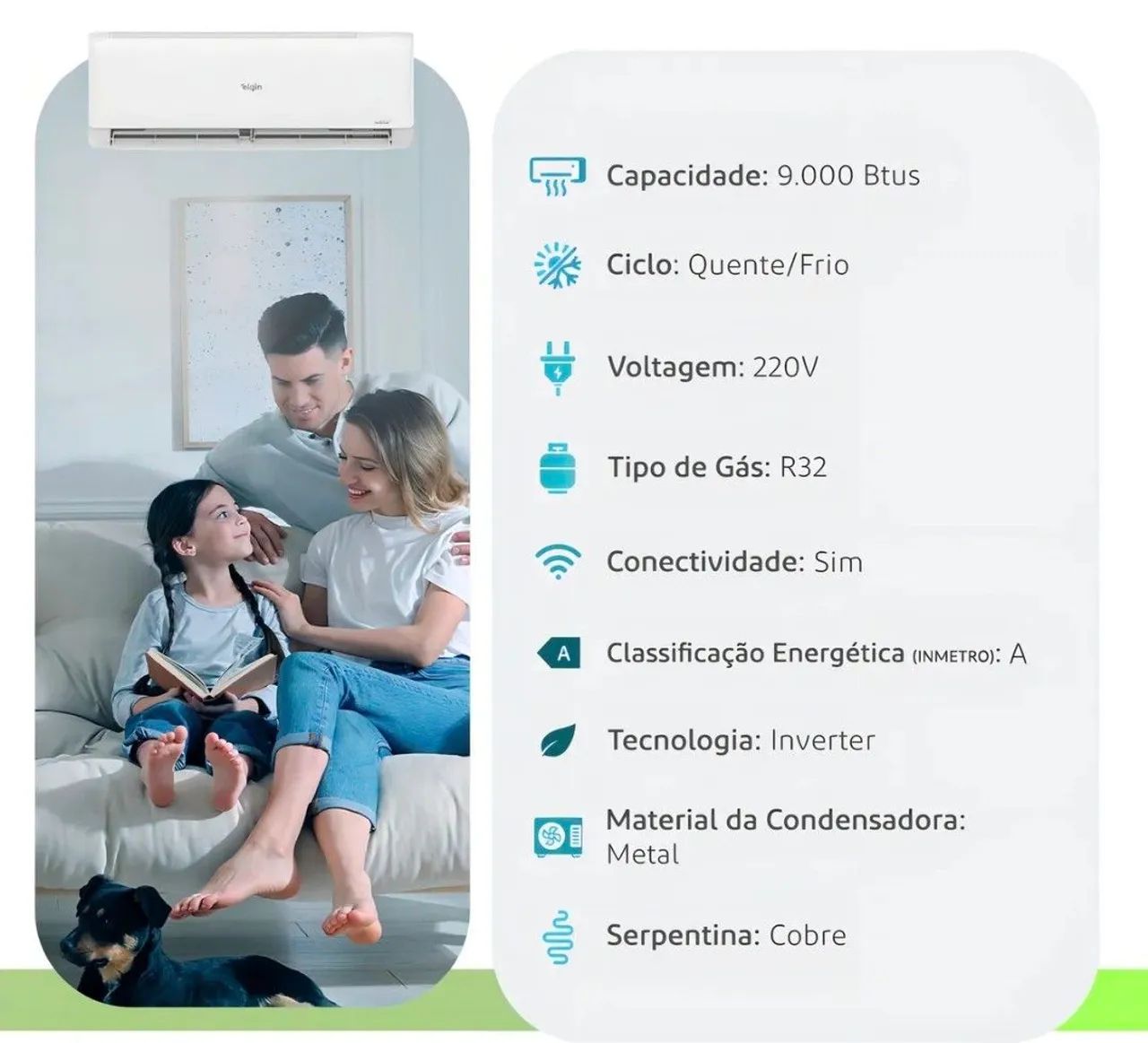 Central de ar condicionado Elgin 9000 btus.  - Foto 4