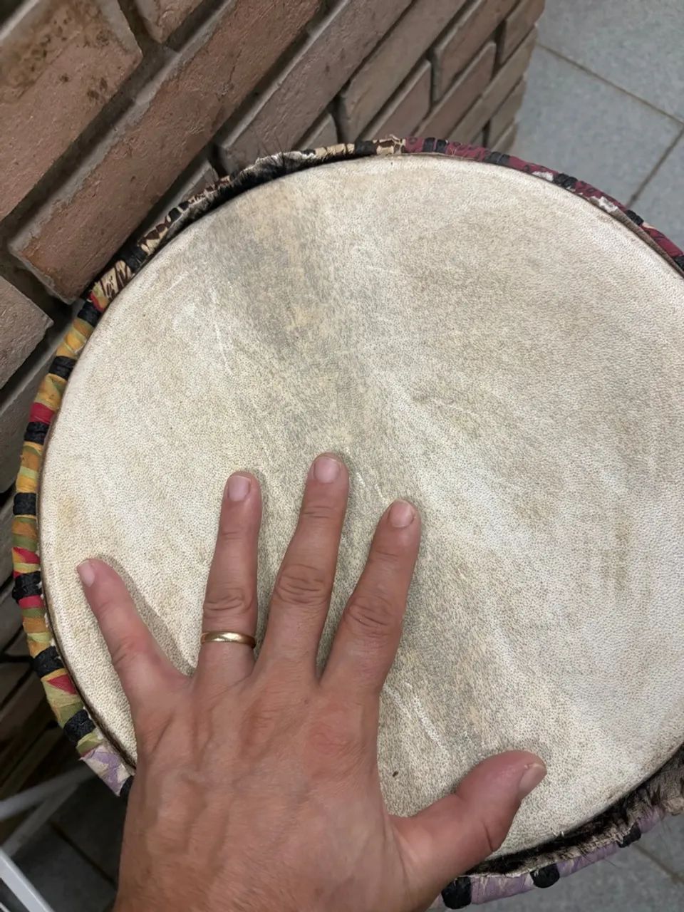 Djembe Senegal Leão Percussão Ayahuasca Rastafari - Foto 3