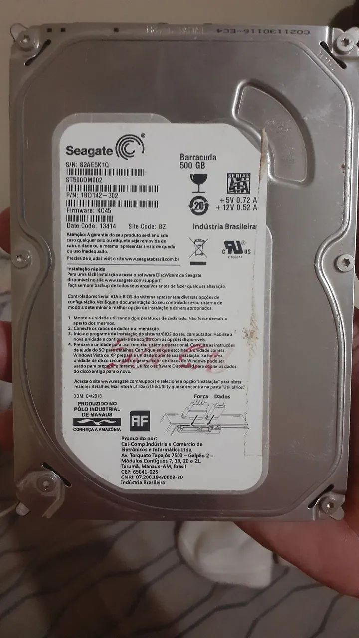 Hdd de 500gb