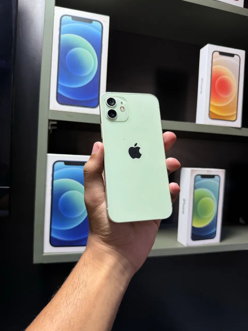 IPHONE 12 64 GB VERDE TELA E BATERIA NOVA 