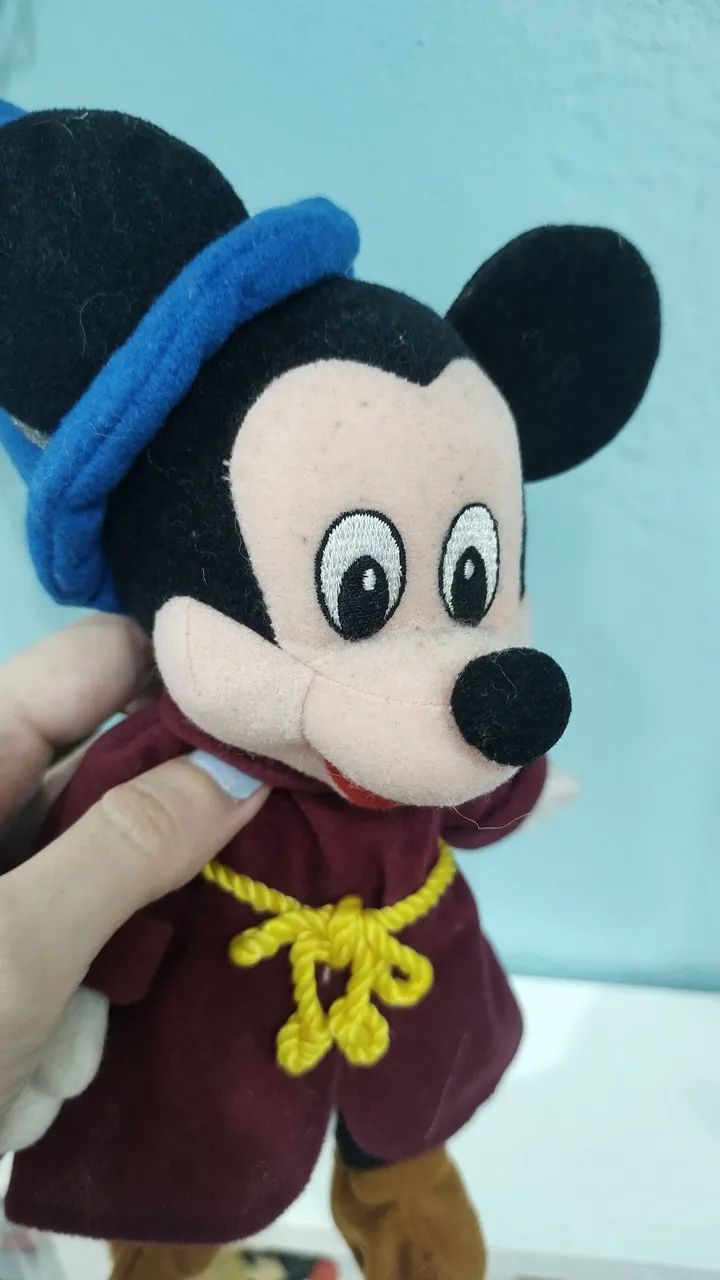 Mickey Mouse Fantasia Fantasy de Pelúcia Original Disney  - Foto 3