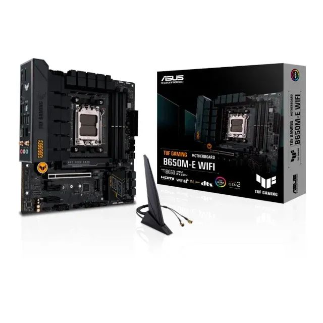 Placa-Mãe ASUS TUF Gaming B650M-E, WIFI, AMD AM5, B650, DDR5, Preto 