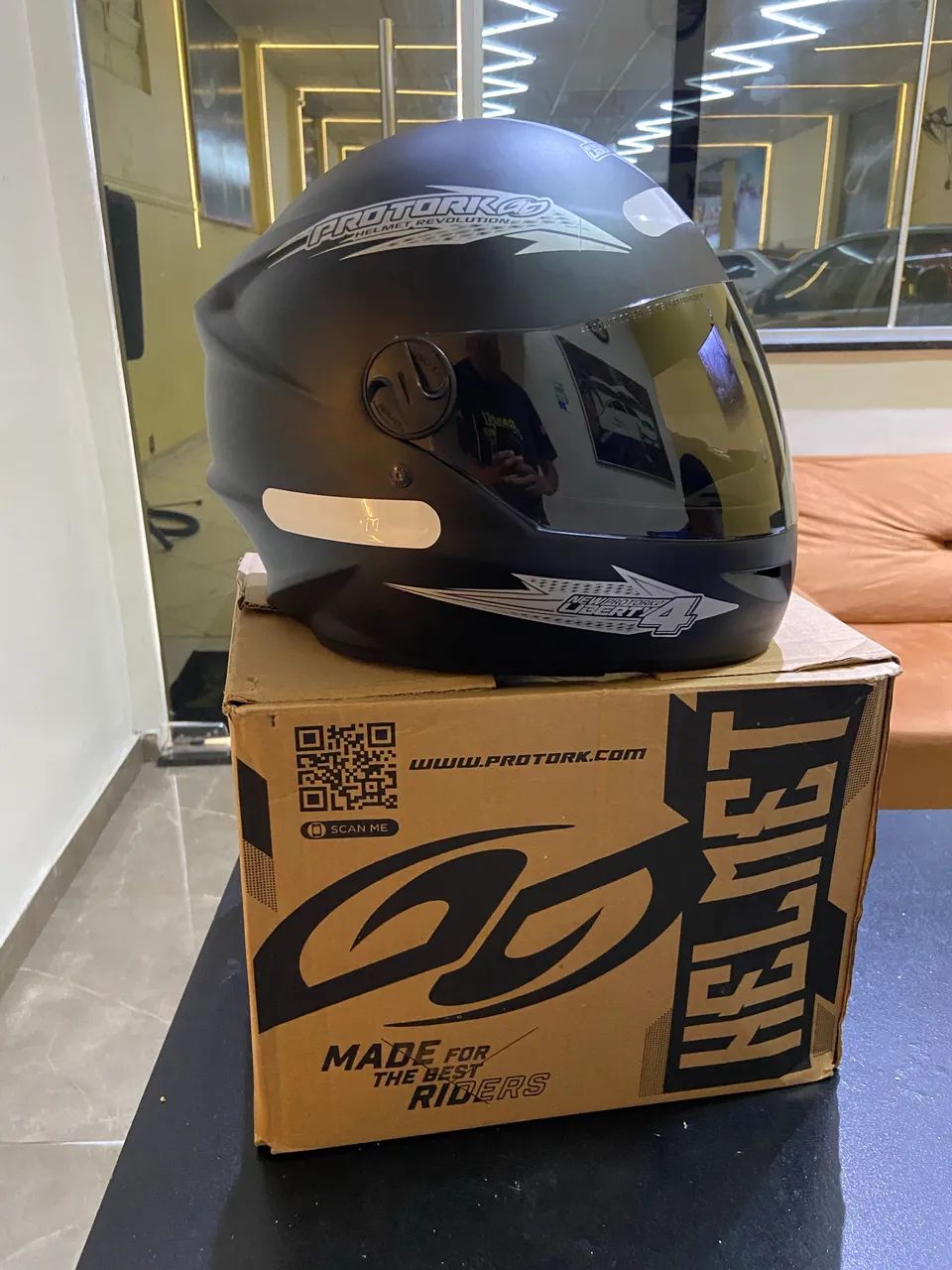 Capacete Protork Lacrado  - Foto 3