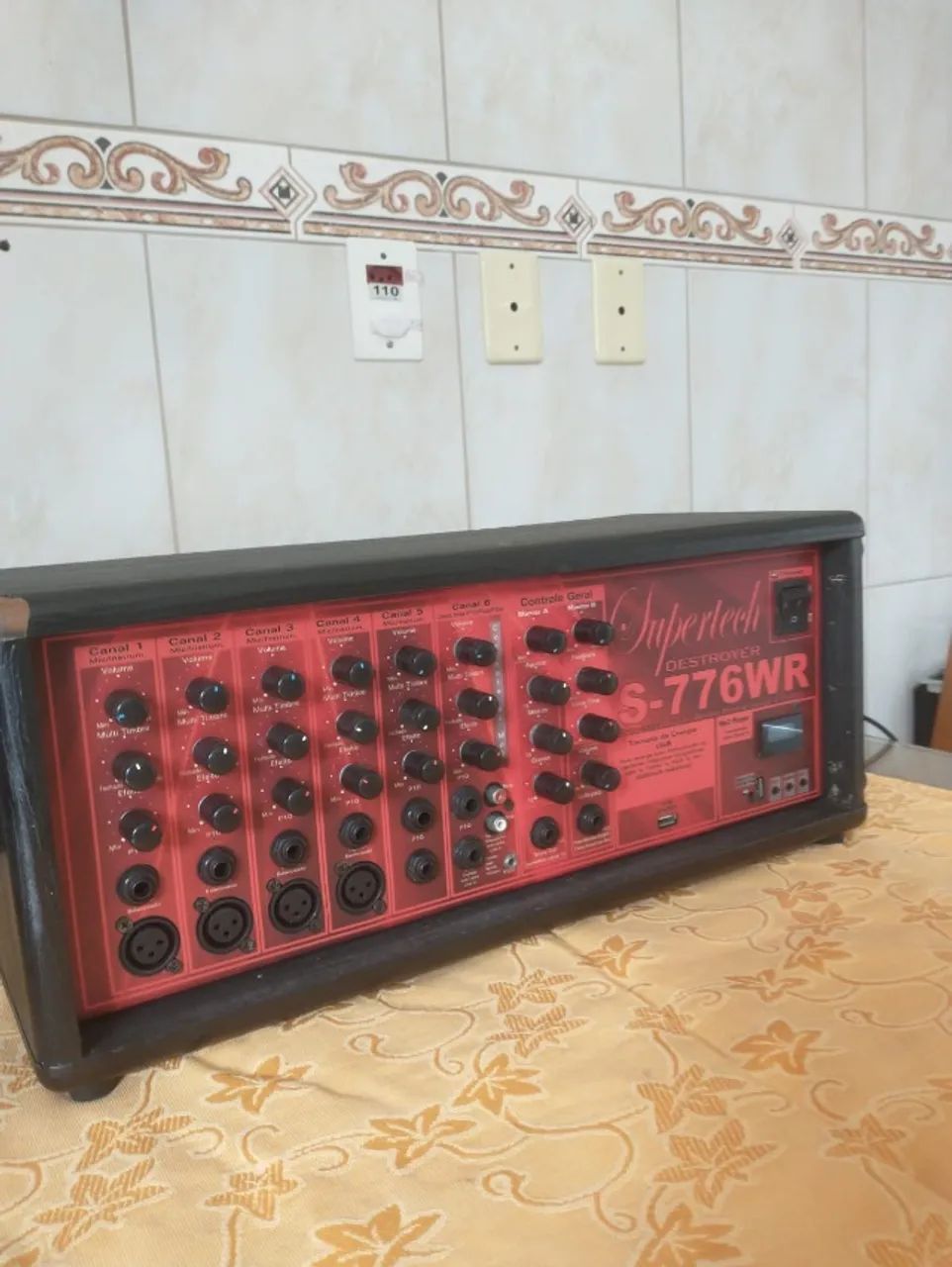 Processador de Audio Supertech S-776 WR - Som Profissional. + Caixas. - Foto 3