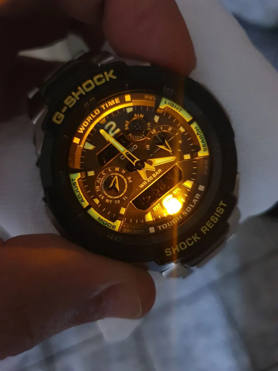 Casio G-Shock Grafity Defier Tough Solar G-1250 Aço Impecável  - Foto 2