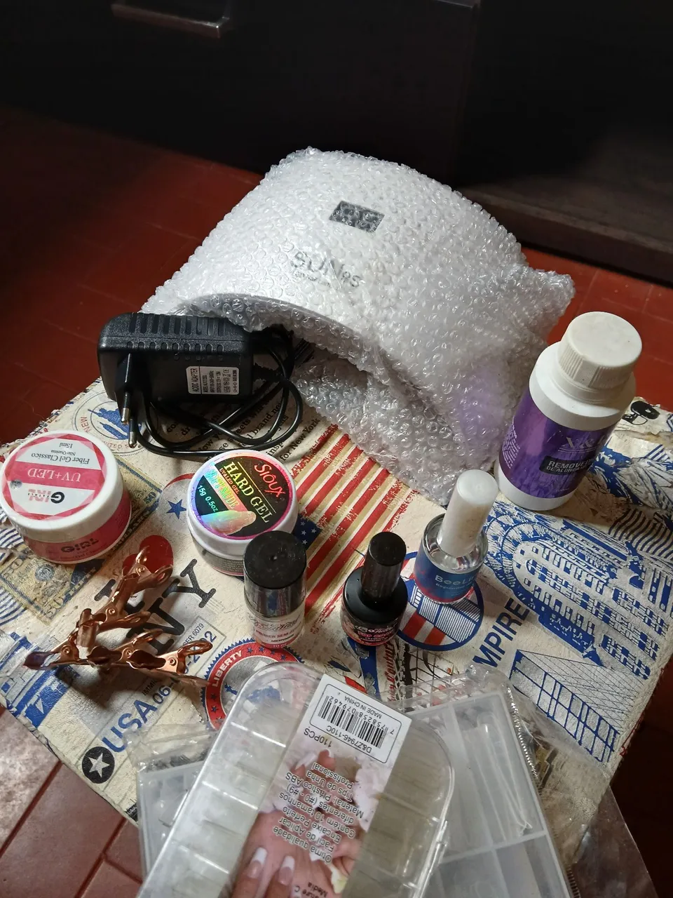 Kit completo de alongamento de unhas em gel
