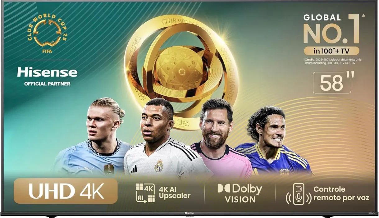 Smart TV Hisense 58" 4K UHD Dolby Vision
