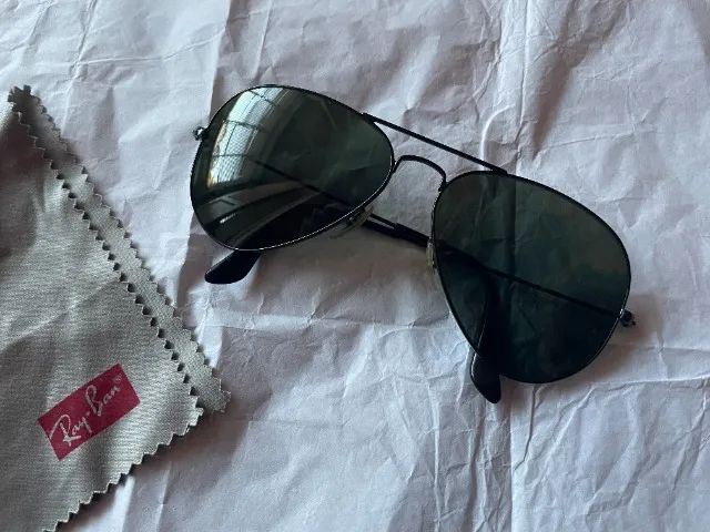 Óculos de sol Ray-Ban Aviator Total Black 3025L - Foto 2