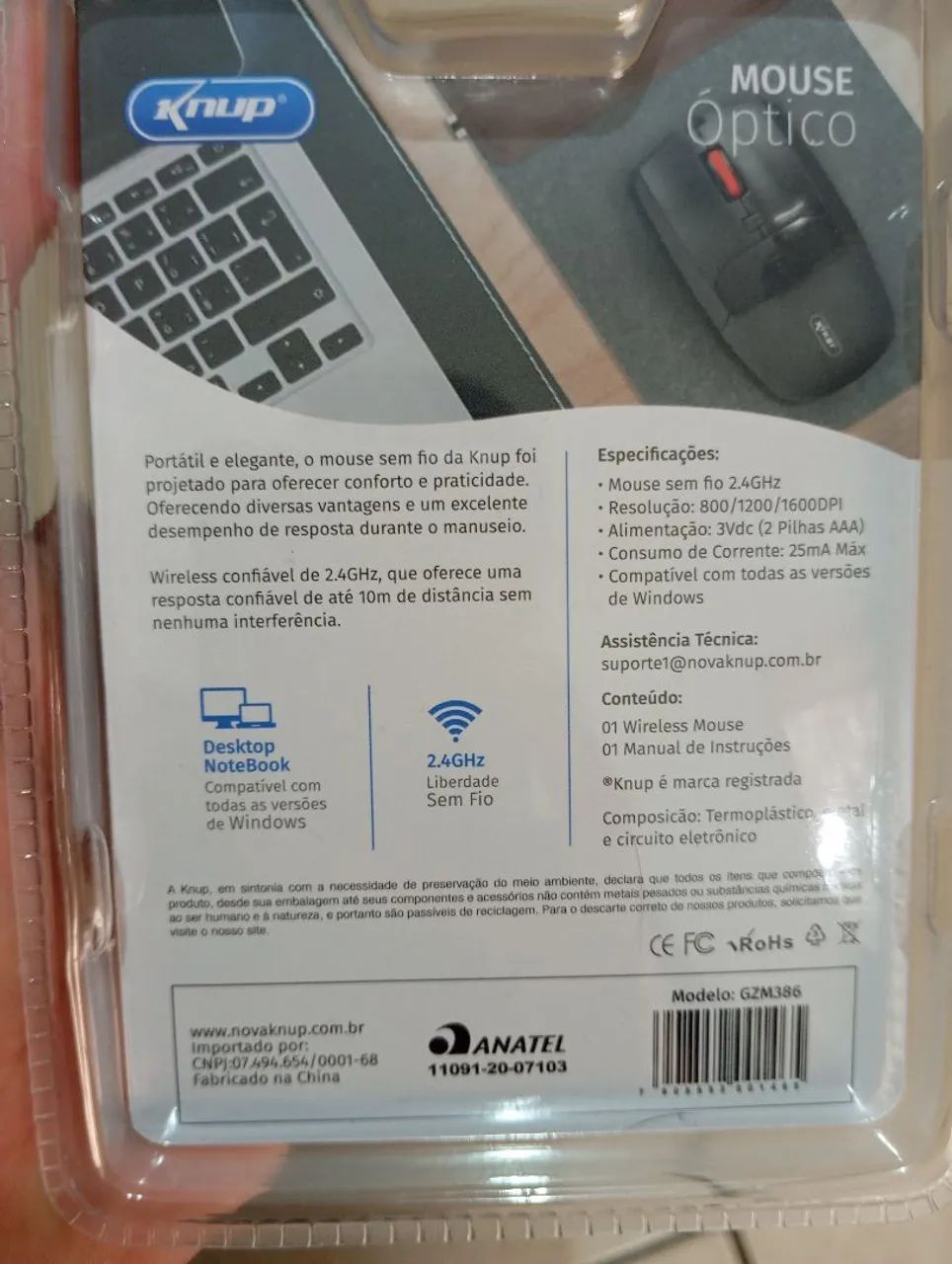 Mouse USB sem fio  - Foto 5