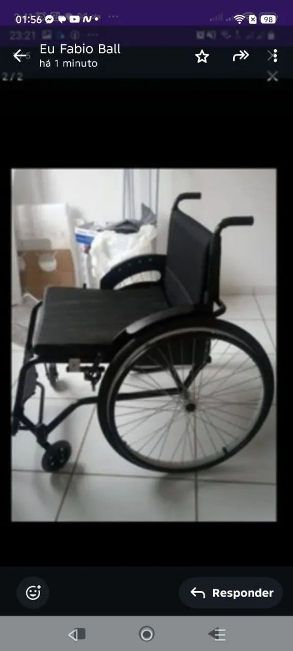 Cadeira de rota ortomix para cadeirante altonomo e que anda acompanhado  - Foto 2