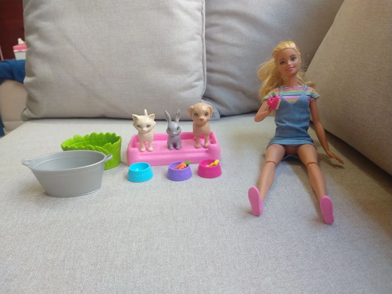 Boneca Barbie Banho de Cachorrinho Matel - Foto 2