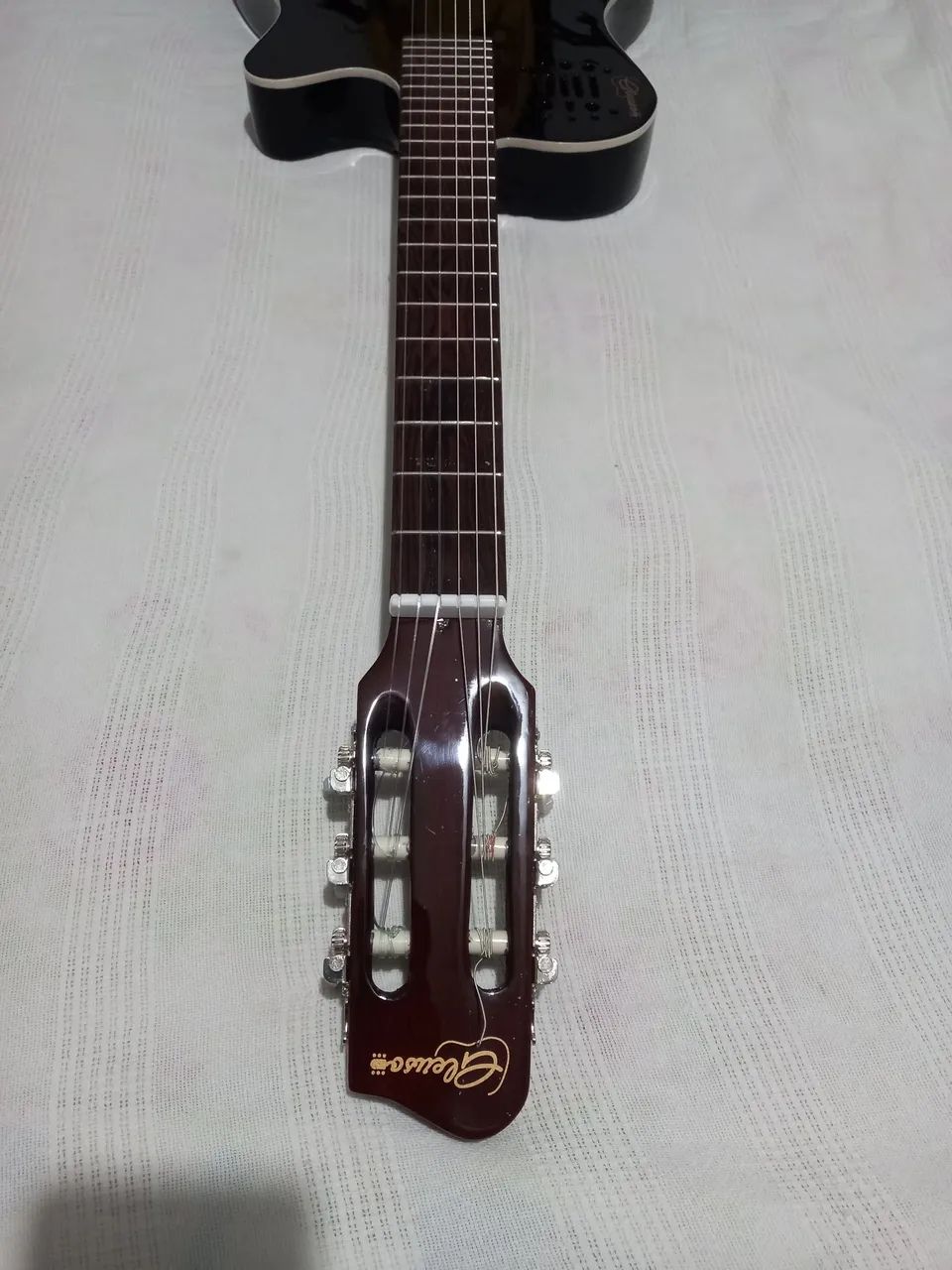 Violão flat semi acústico nylon estilo goldin  - Foto 5