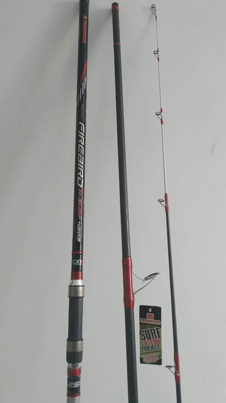 Vara pesca praia trabucco Firebird- nova - Foto 2