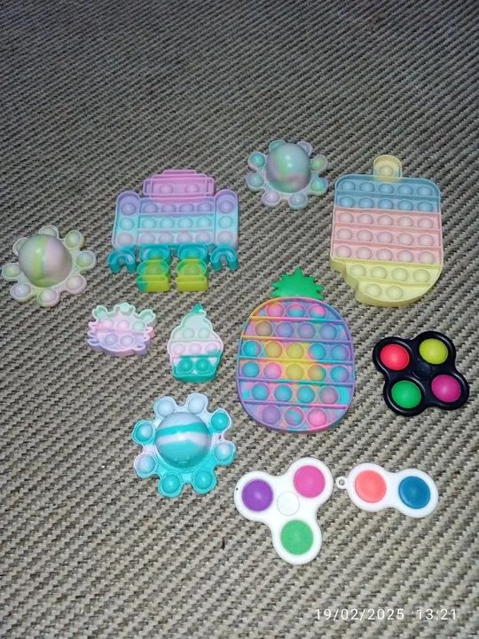 Pop It brinquedo sensorial, kit com 11 peças 