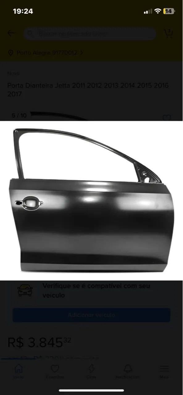 Porta Dianteira Jetta 2011-2017