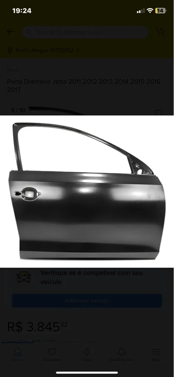 Porta Dianteira Jetta 2011-2017