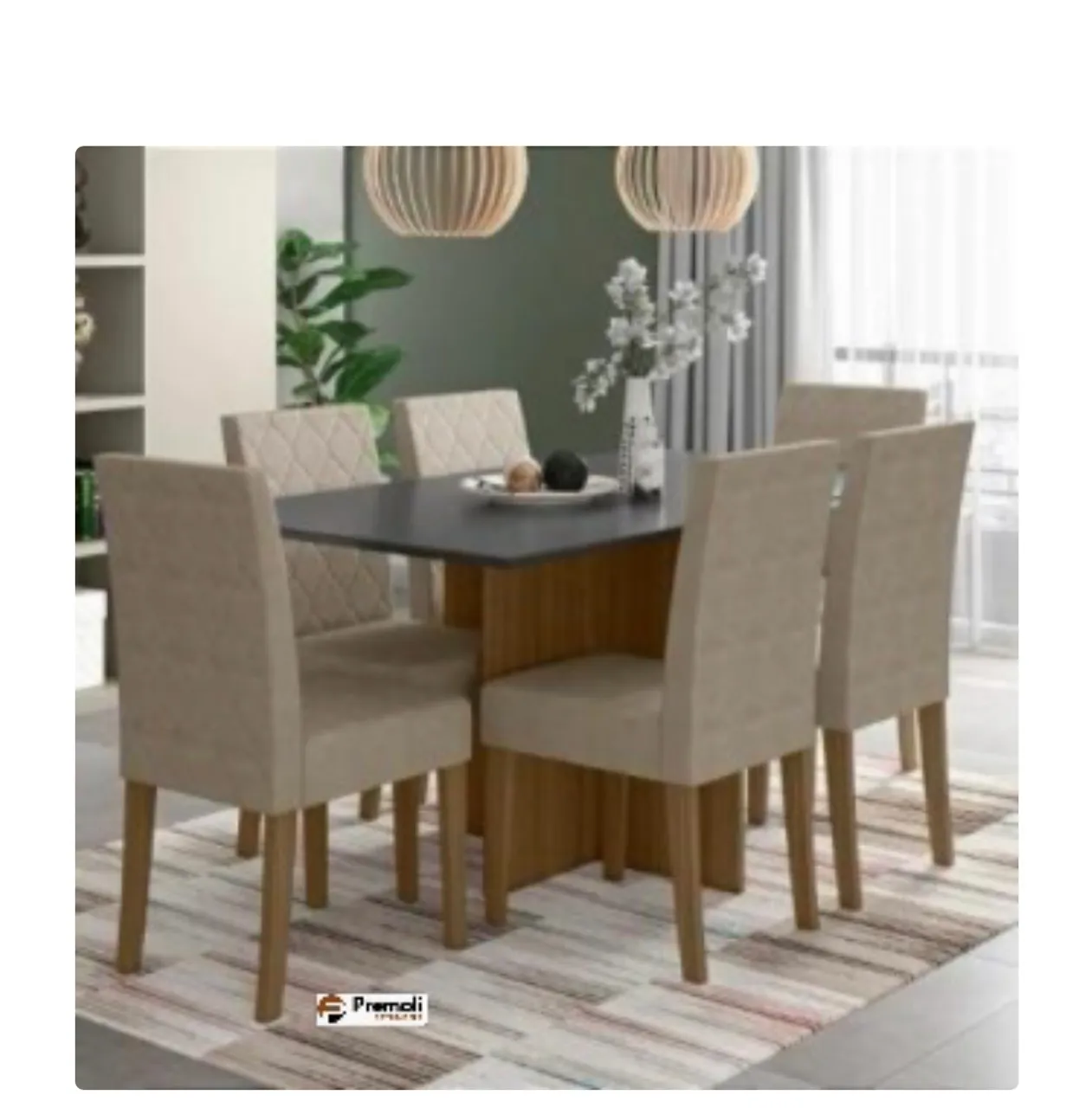 Conjunto de Mesa de Jantar com 6 Cadeiras/ Menor preço e aqui!