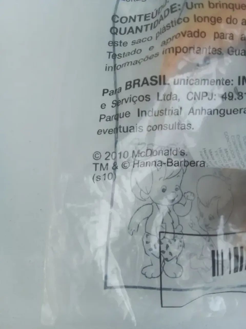 Promocional Mcdonald's Lacrado Hanna-Barbera Bam-bam 2010 - Foto 4