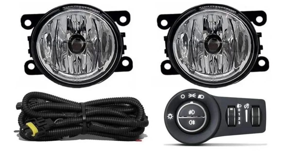 Kit farol de milha Renegade botão original - Foto 3