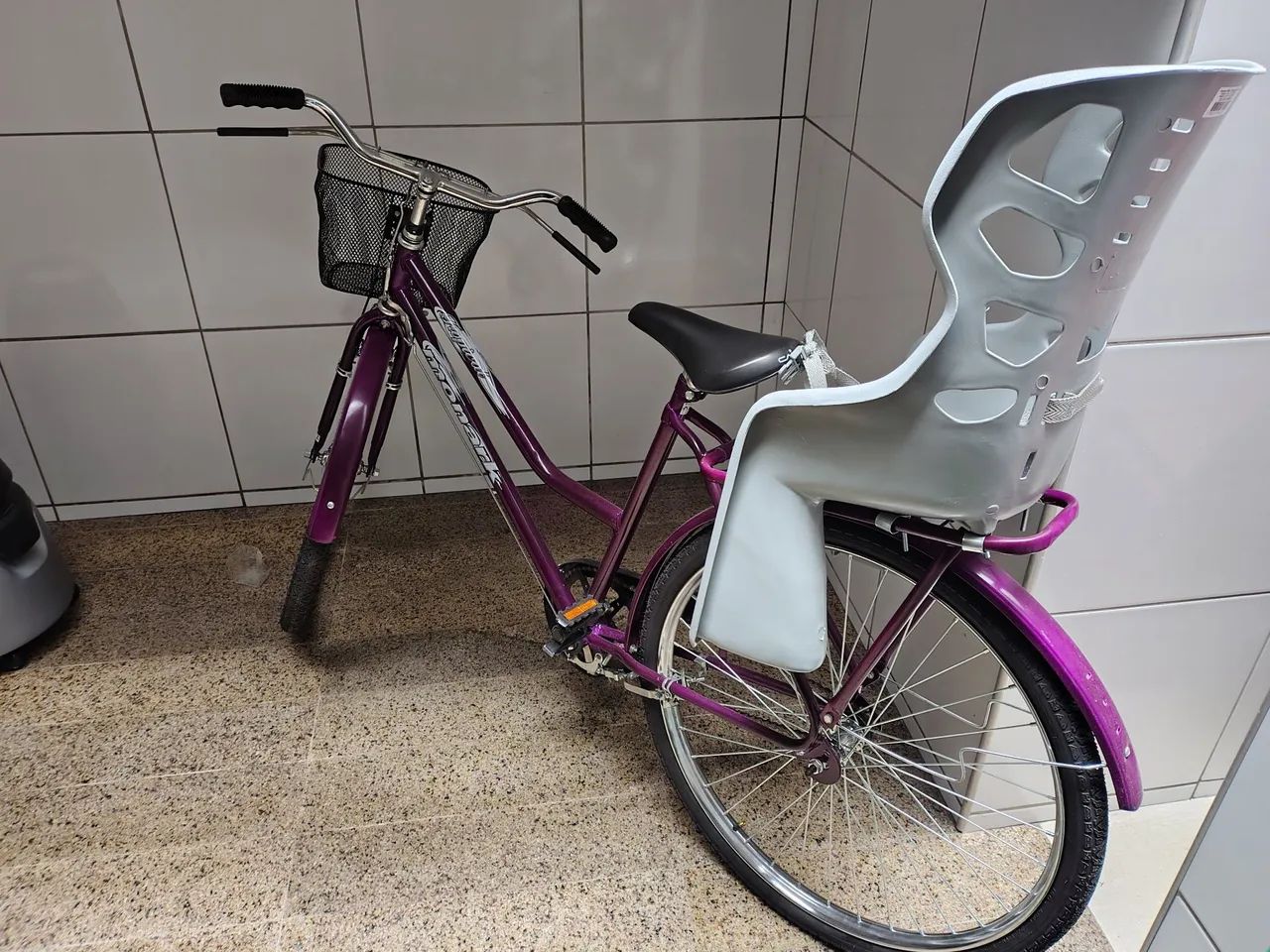 Bicicleta com Cadeirinha Infantil e Cesta - Foto 3