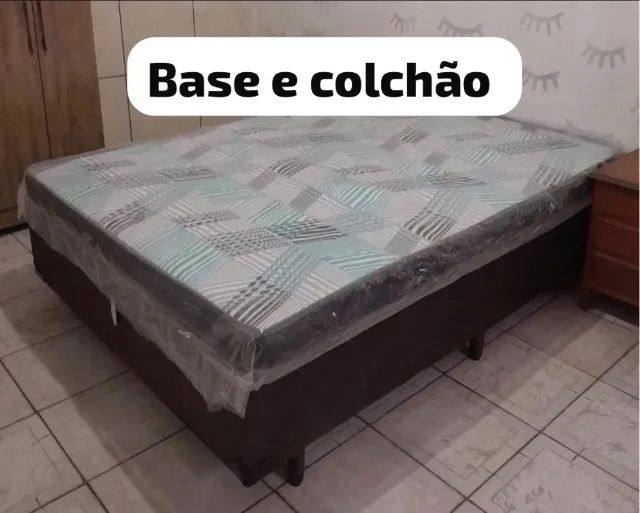 Cama box colchão e base 