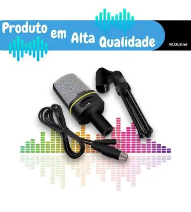 Microfone Condensador Gamer USB com Tripé - Alta Qualidade - Foto 3