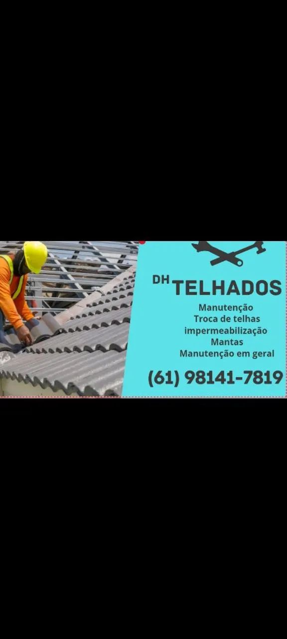 Telhados concertos e trocas de telhas .
