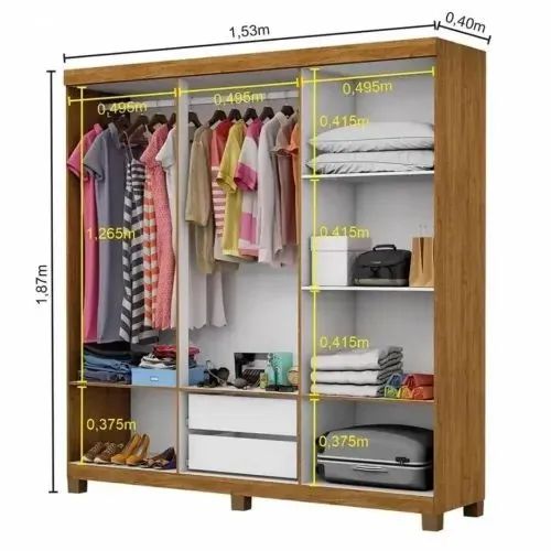 GUARDA-ROUPA ENTREGA IMEDIATA... - Foto 4
