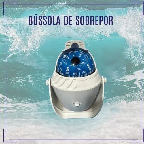 Bussola Marítima Náutica Sobrepor (agulha magnática) Barco Veleiro 