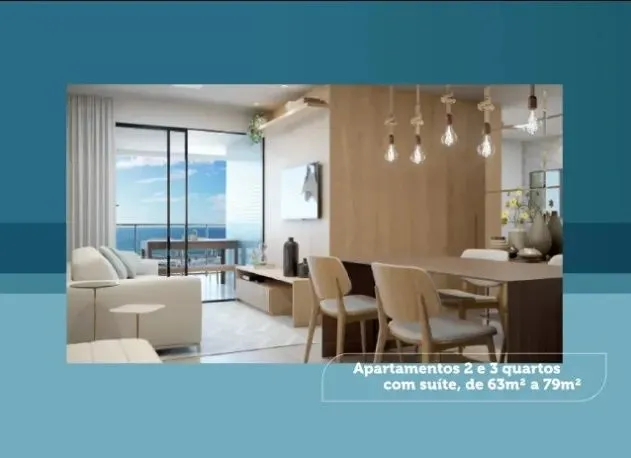 Ocean Side, Apartamentos De 2 E 3 Quartos Entre 63M² A 79M² Em Jaguaribe. S9BEH