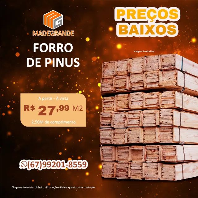 Promoção Forro Madeira Pinus