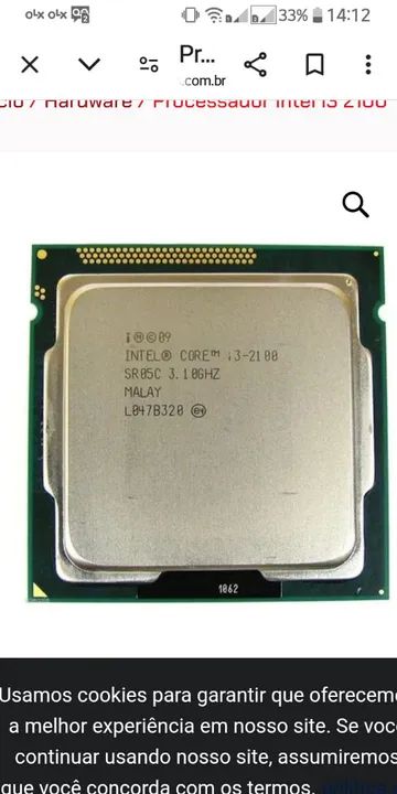 Processadoe 1155. I3 2100