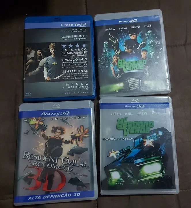 Blu-ray 3D - The Social Network, Inglourious Basterds, Resident Evil 4