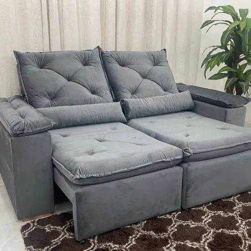 Sofá retrátil reclinável bru 2.00m L436m - Foto 2