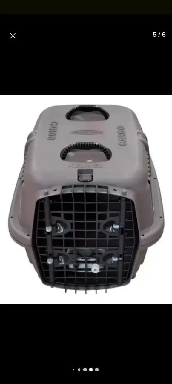 Caixa De Transporte Para Cães No5 Plast Pet Cargo  - Foto 5