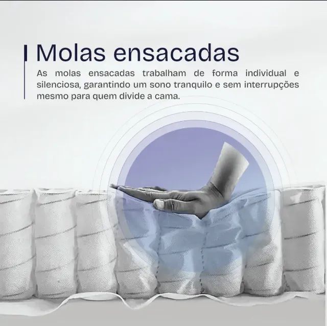 Colchão Casal Molas Ensacadas BF Colchões - Foto 5