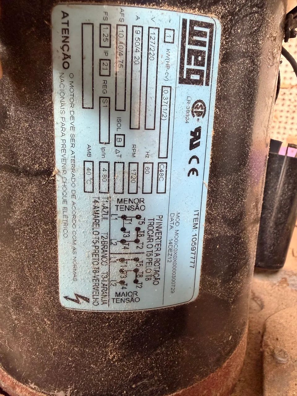Motor do triturador Metvisa  - Foto 4