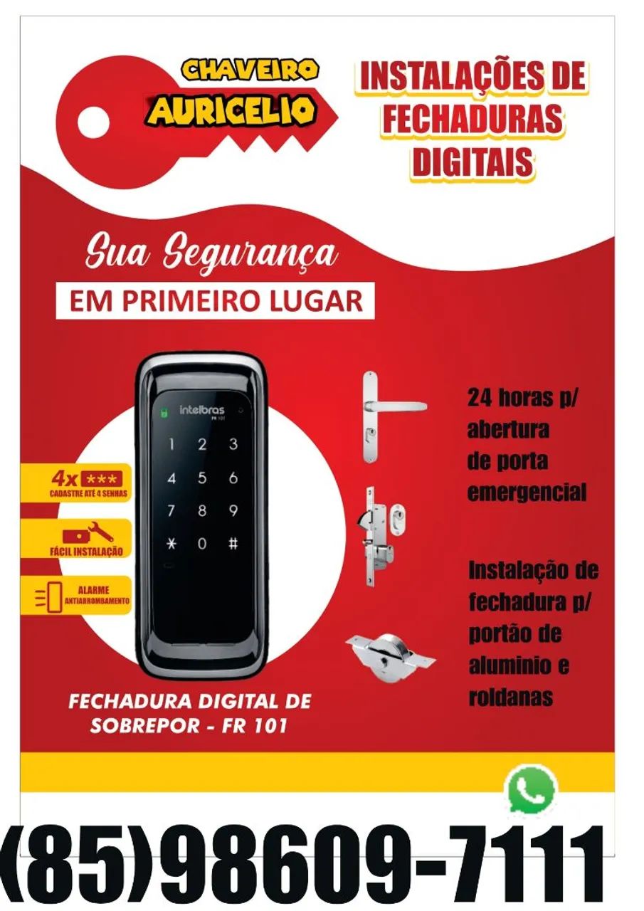 INSTALAÇÃO DE FECHADURA DIGITAL