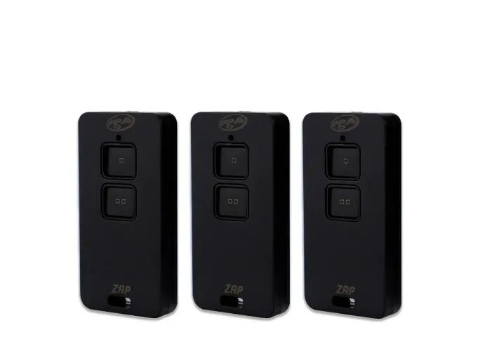 Kit 3 Controles Remoto Ppa Zap Portão Alarme Cerca Elétrica 433mhz Cor Preto/preto