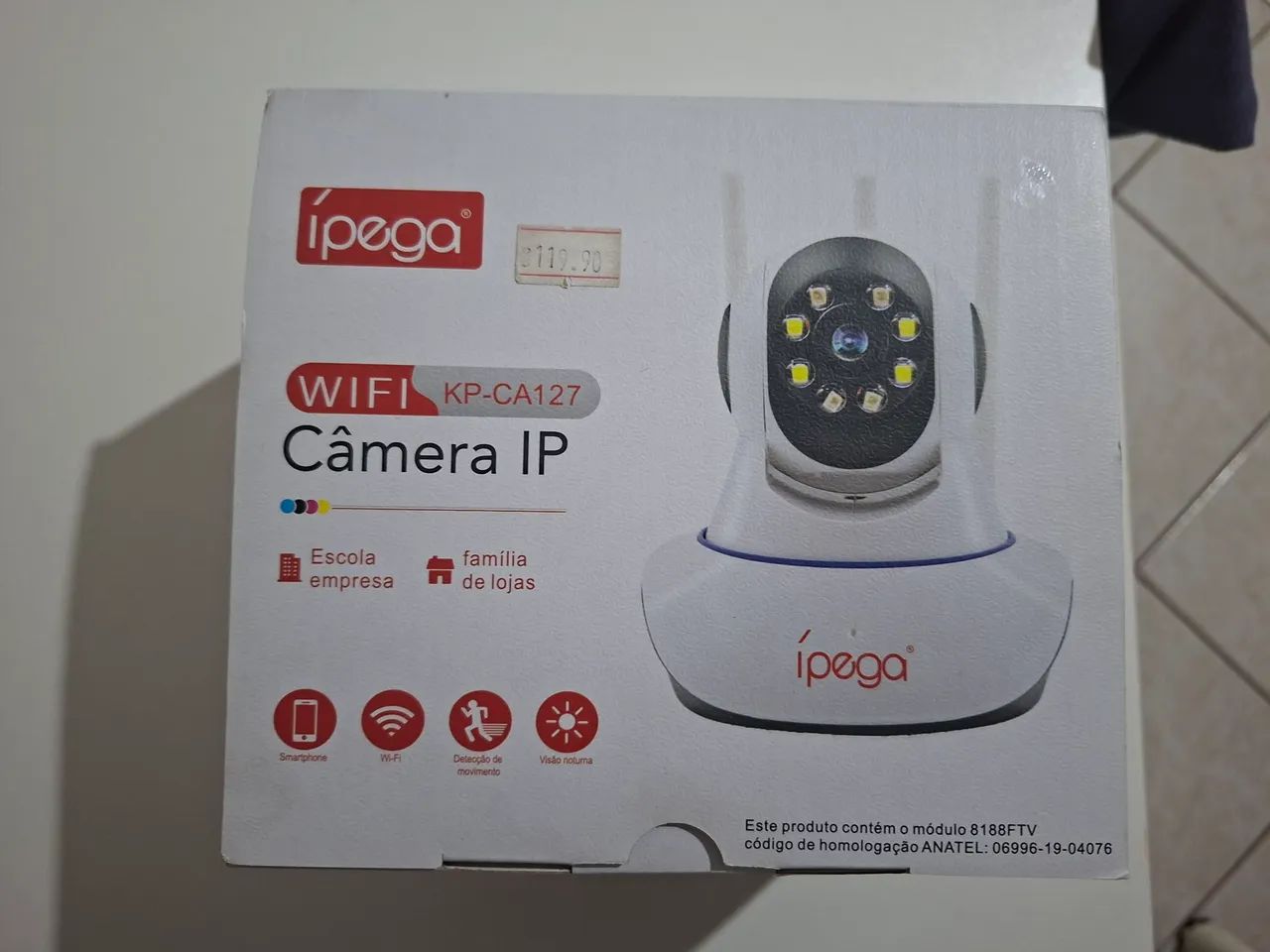 Câmera nova com suporte para parede