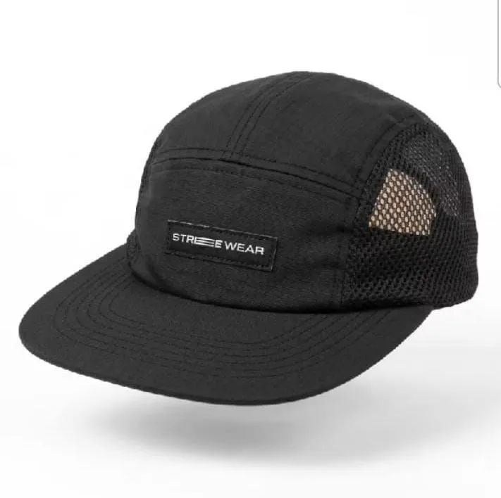 Boné Premium Aba Reta Five Panel 5 Origial Preto - Foto 2