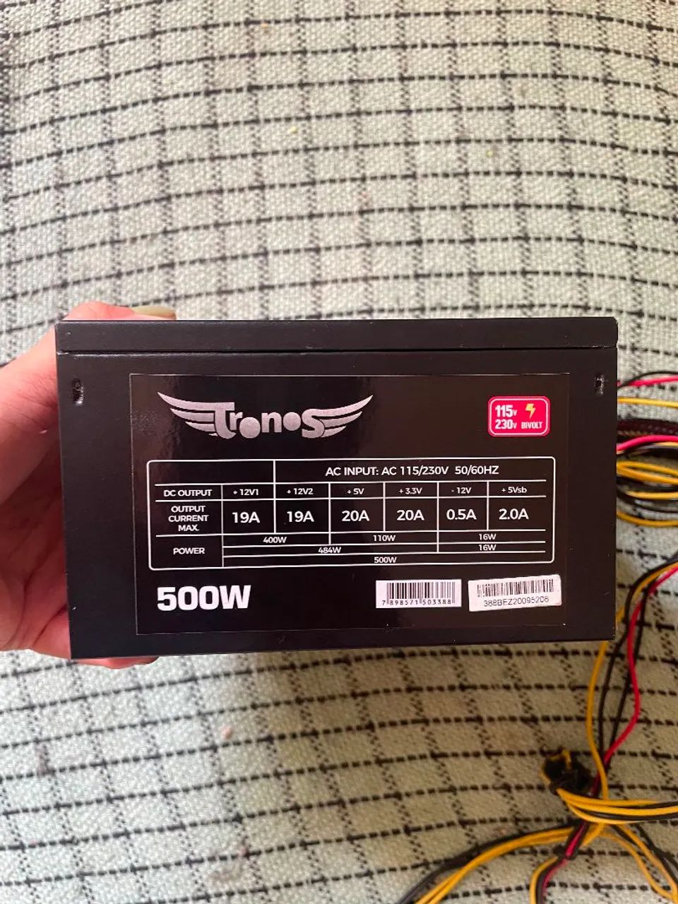 Fonte Tronos 500w usada - Foto 3