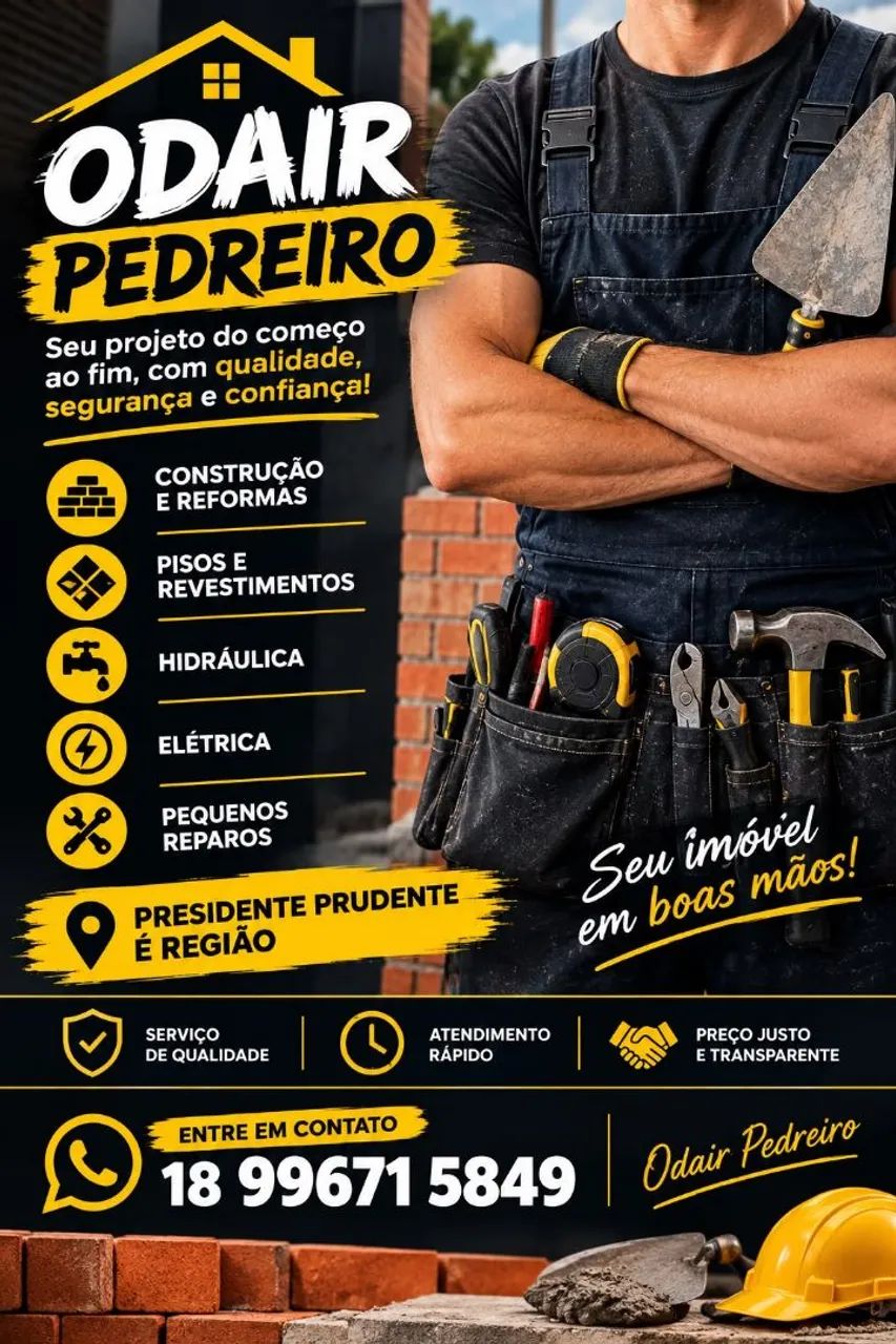 Serviços de  pedreiro 