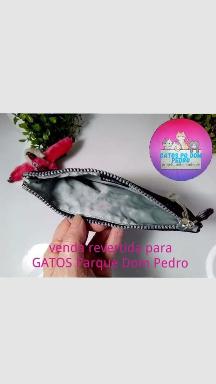 Carteira/Necessaire Kipling Basic Original Nova - Foto 4