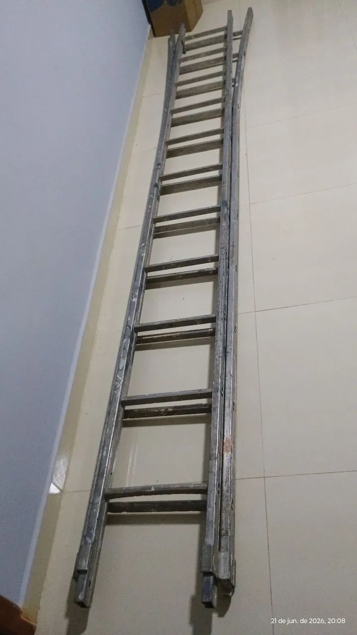 Escada de 2 estágio de alumínio  - Foto 2