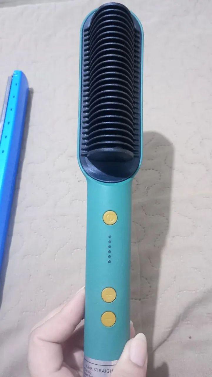 2 chapinhas e 1 Pente alisador de cabelo  - Foto 5