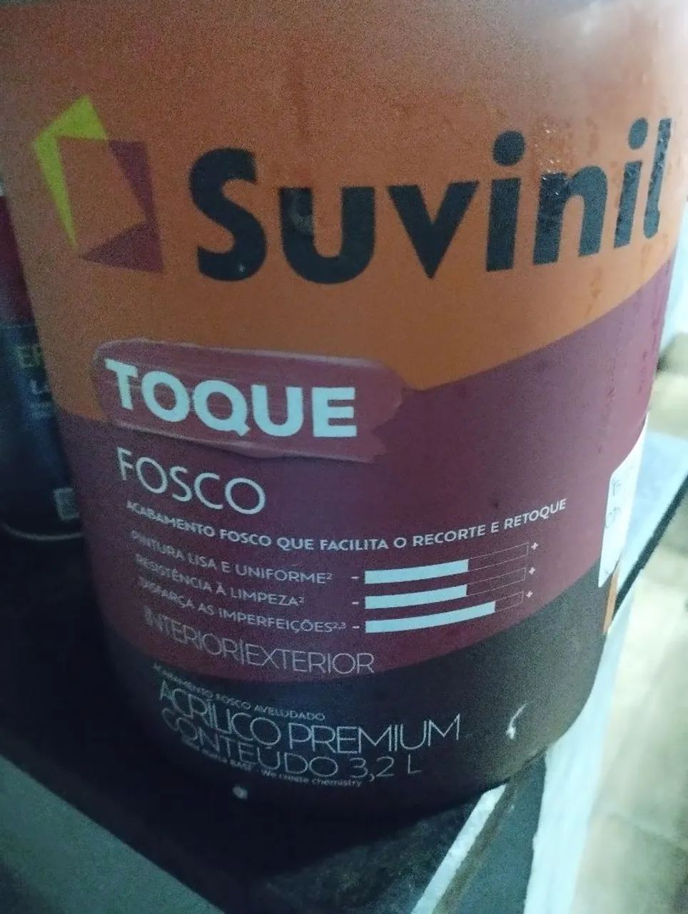 Tinta acrílica fosco crômio 