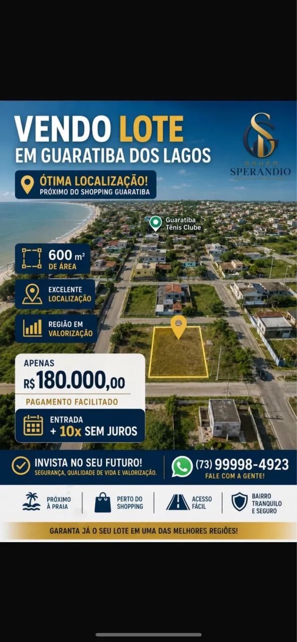 COM FACILIDADE DE PAGAMENTO- VENDO LOTE 