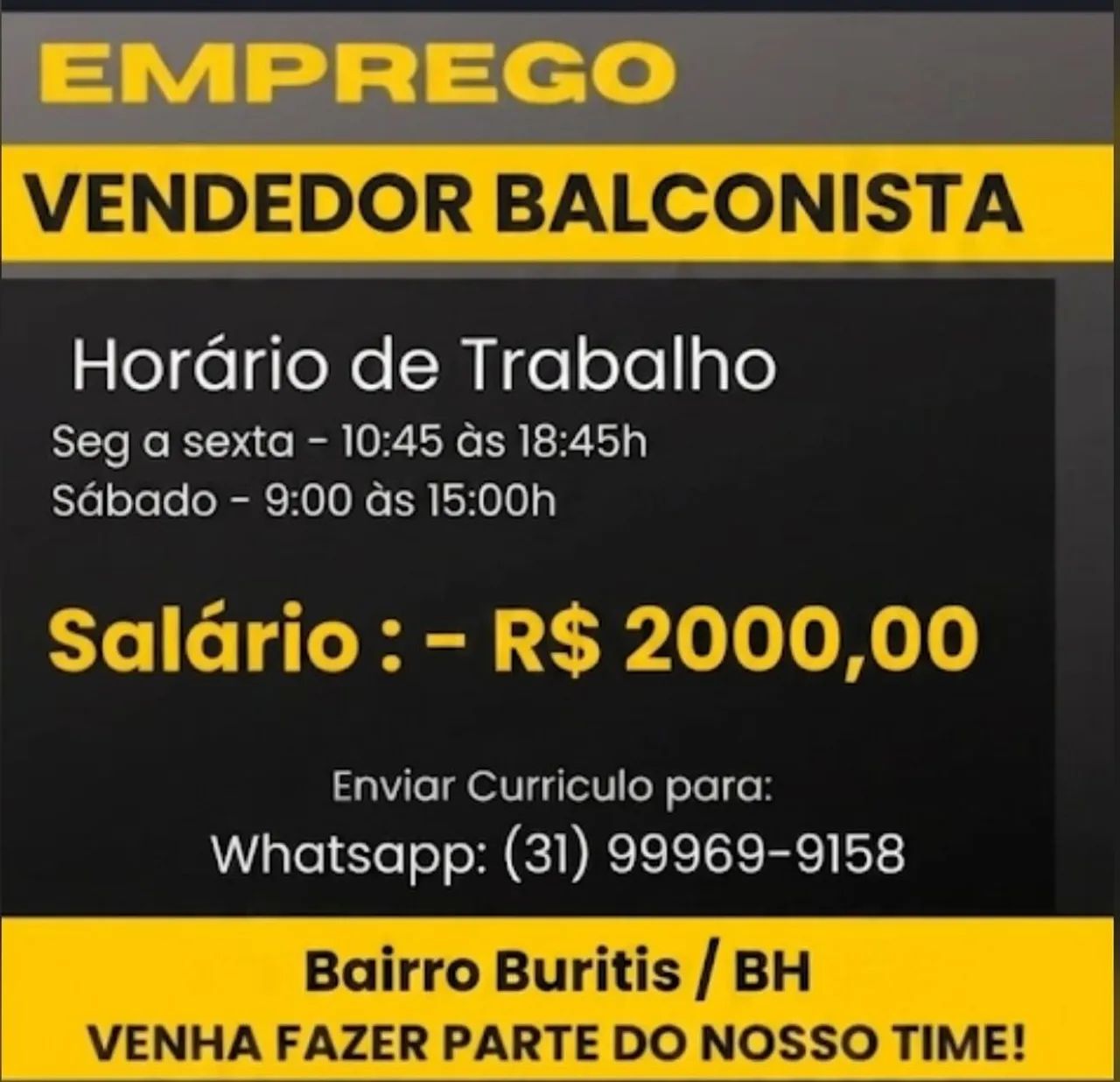 Vendedor Balconista