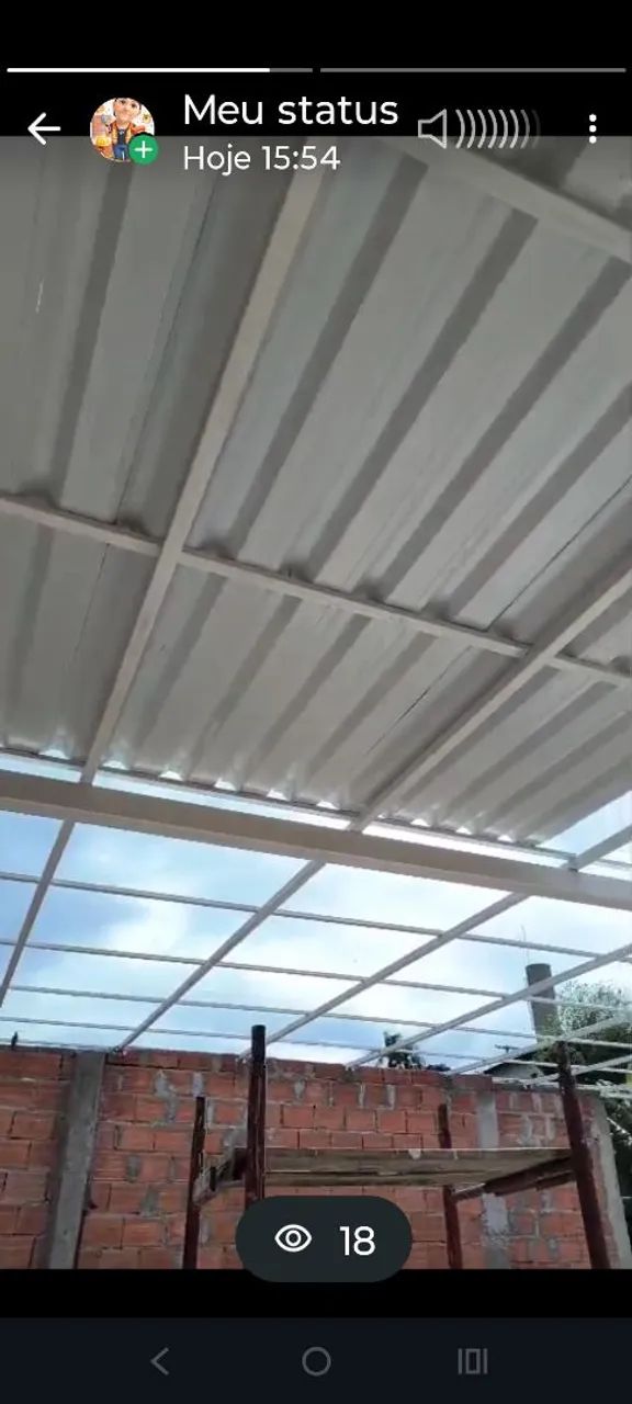 Serviço de cobertura de extrutura metalica